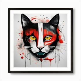 Cat Painting Art Print