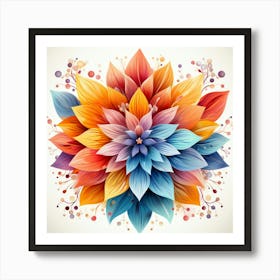 Abstract Flower 6 Art Print