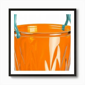 Orange Glass Bucket Art Print