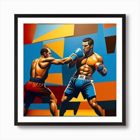 Boxing Match 2 Art Print