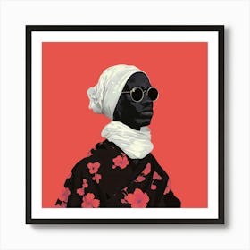 Woman In A Scarf 1 Art Print