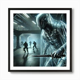 Sci Fi Shadow Operative Cloaking Device 1024x1024 Art Print