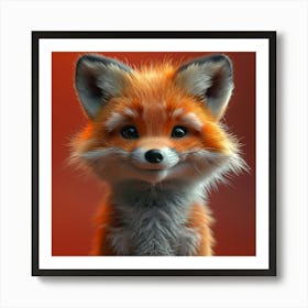 Cute Fox 3 Art Print