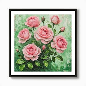 Pink Roses Art Print