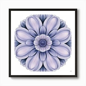 Purple Dahlia Art Print