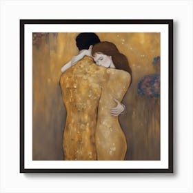 Kiss By Gustav Klimt Art Print