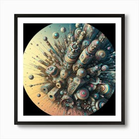 Futuristic Cityscape 1 Art Print