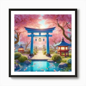 Koi Pond 5 Art Print