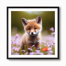 Fox Cub Art Print