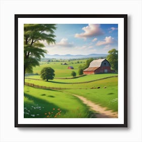 Farm Landscape 31 Art Print