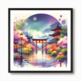 Japanese Garden 1 Art Print