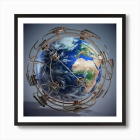 Earth In Orbit Art Print