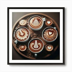 Coffee Latte Art Art Print