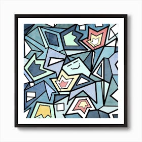 Just After The Party Square Art Print