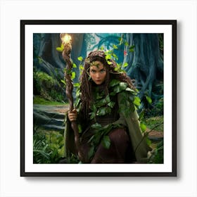 Fairy In The Forest Art Print