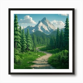 Path To The Mountains Art Print