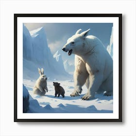 Polar Bears 1 Art Print