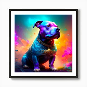 Colorful Dog Art Print