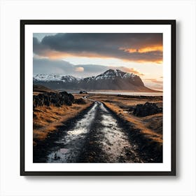 Marathon In Iceland Art Print