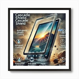 A Durable Cascade Shield Screen Protector Specific Art Print