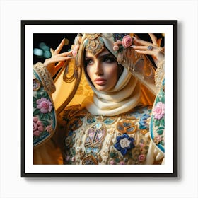 Beautiful Muslim Woman Art Print