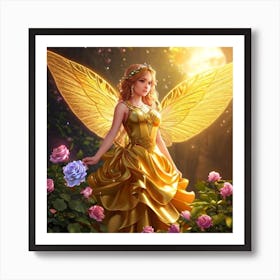 Golden Fairy Art Print