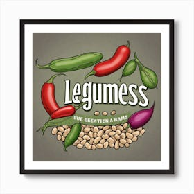 Legumes As A Logo (51) Art Print