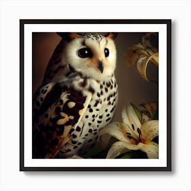 Dalmatian Owl Art Print