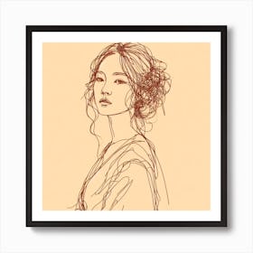 Asian Woman Portrait Art Print