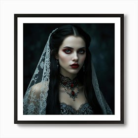 Gothic Beauty Art Print