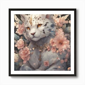 Snow Leopard Art Print