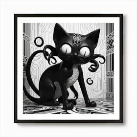 Kitty Cthulhu Art Print