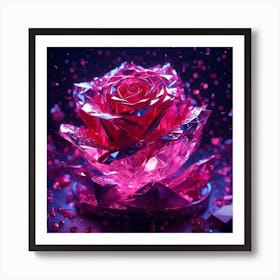 Saphire Rose Art Print