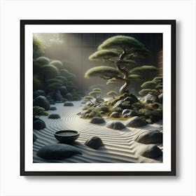 Zen garden Art Print