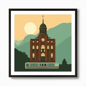 Train Station Art Print