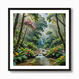 Tropical Forest Art Print