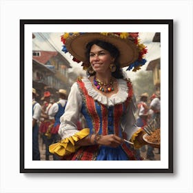 Colombian Festivities Trending On Artstation Sharp Focus Studio Photo Intricate Details Highly (11) Art Print