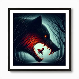 Red Riding Hood 2 Art Print