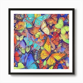 Butterfly Jigsaw Puzzle Art Print