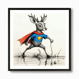 Super Deer 7 Art Print