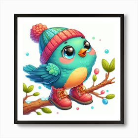 Winter Bird Art Print