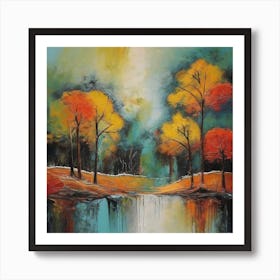 Autumn Trees 1 Art Print