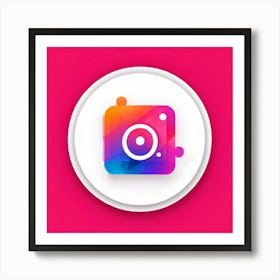 Instagram Social Media Networking Photography Platform App Icon Logo Camera Filters Photo (2) Art Print