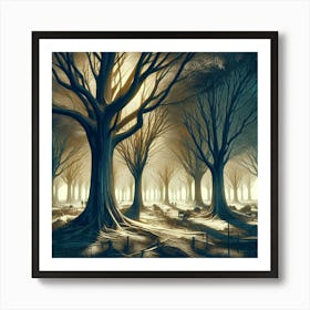 Forest Of Trees Art Print