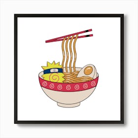 Naruto Maki Ramen Art Print