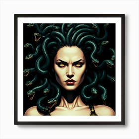 Face of Medusa Art Print