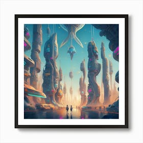 Futuristic City Art Print