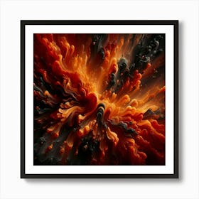 Liquid Fire Art Art Print