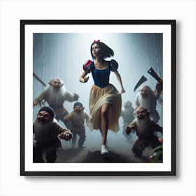 Snow White And The Seven Dwarfs 1 Art Print