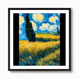 Cypresses Art Print